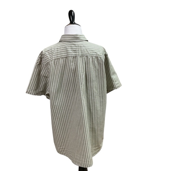 Levi's Men's Size XL Casual Button Down Shirt Short Sleeves Striped 100% Cotton - Picture 5 of 6
